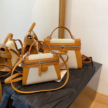 Handle Two Top Bag Crossbody Tone