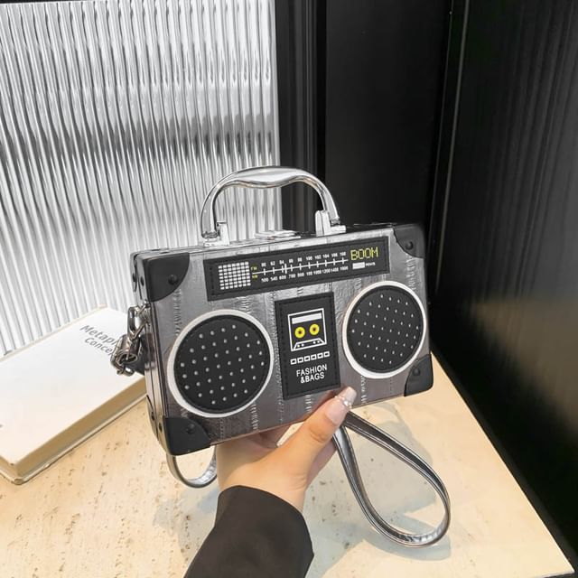 Bag Crossbody Handle Box Top Radio