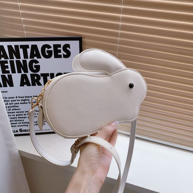 Rabbit Faux Leather Crossbody Bag