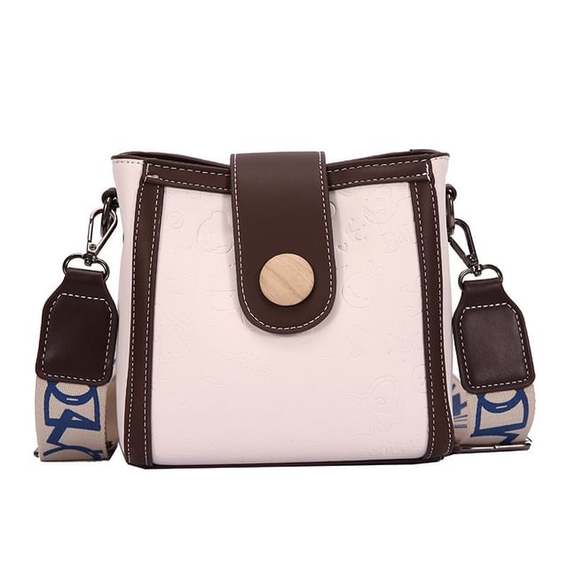 Bucket Patterned Faux Leather Bag