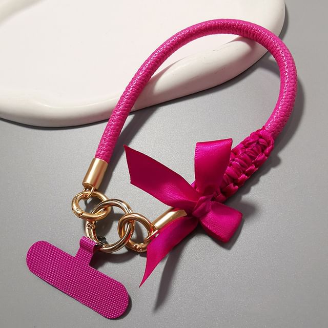 Ribbon Phone Strap with Lanyard Pad