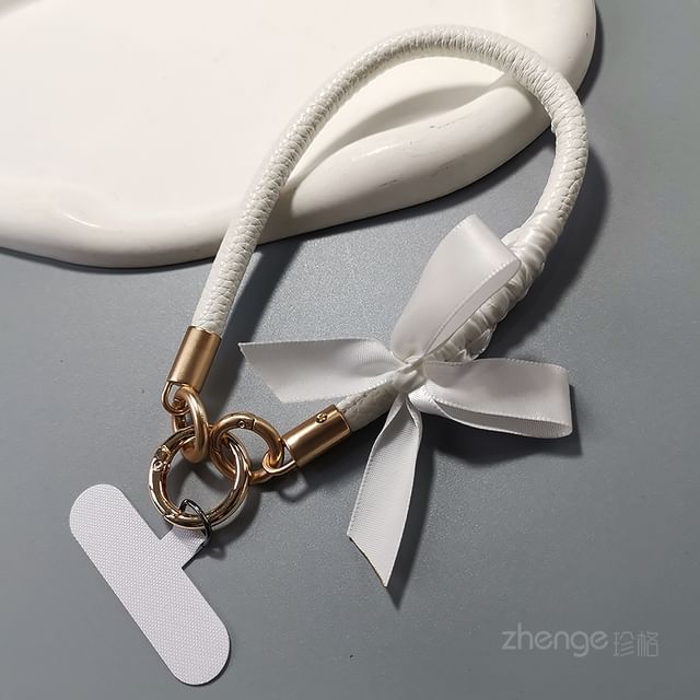 Ribbon Phone Strap with Lanyard Pad