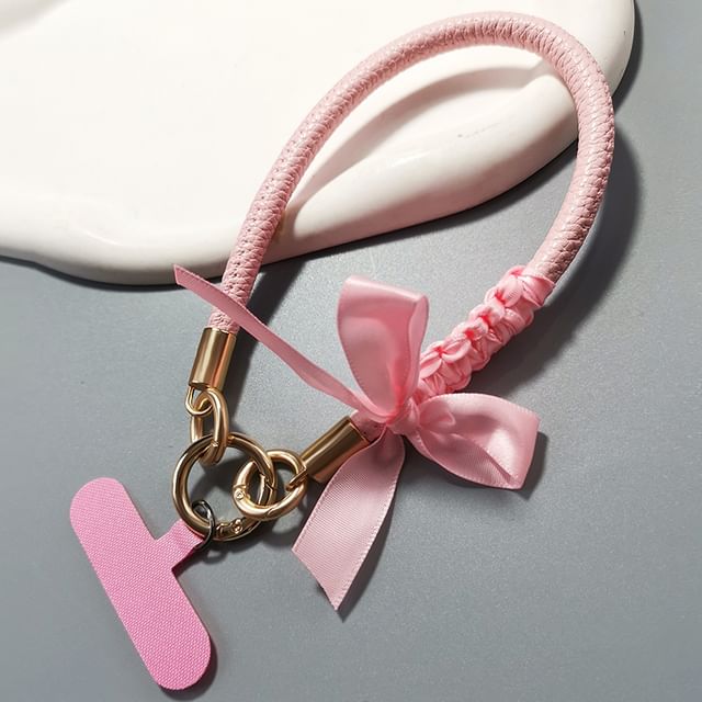 Ribbon Phone Strap with Lanyard Pad