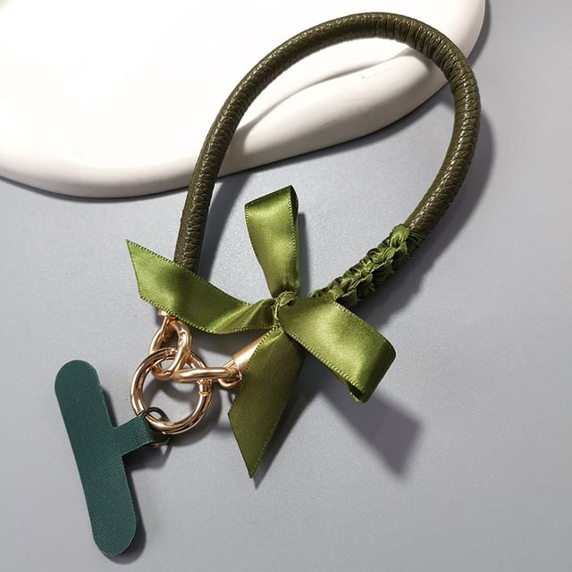 Ribbon Phone Strap with Lanyard Pad