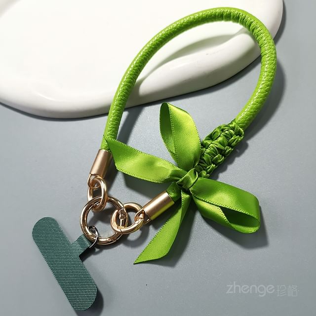 Ribbon Phone Strap with Lanyard Pad