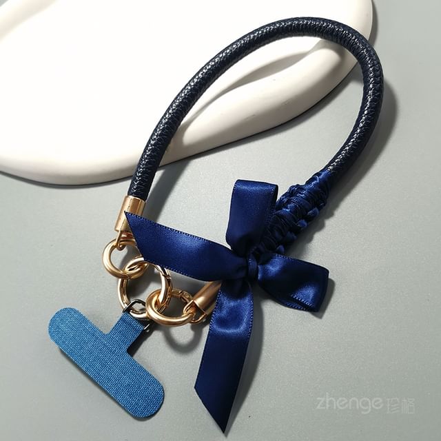 Ribbon Phone Strap with Lanyard Pad