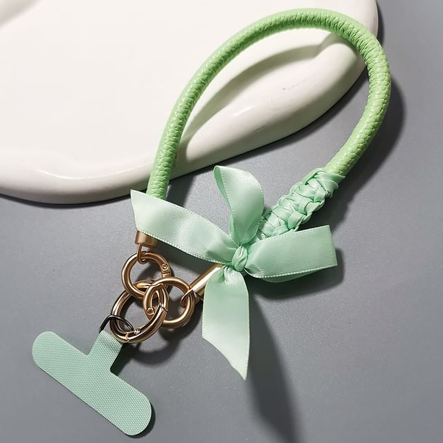 Ribbon Phone Strap with Lanyard Pad