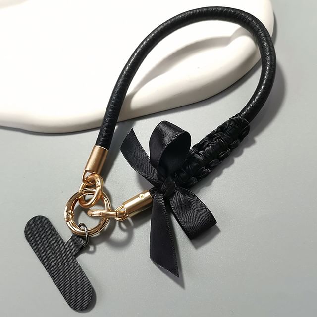 Ribbon Phone Strap with Lanyard Pad