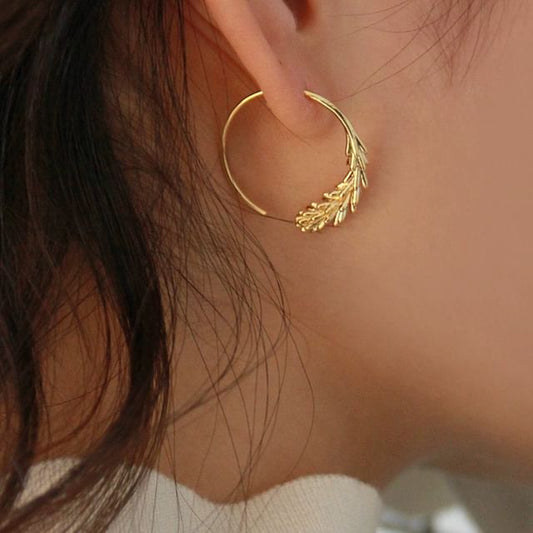 Wheat Hoop Earring