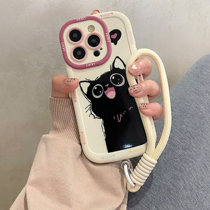 / Case Set Phone Cat Strap
