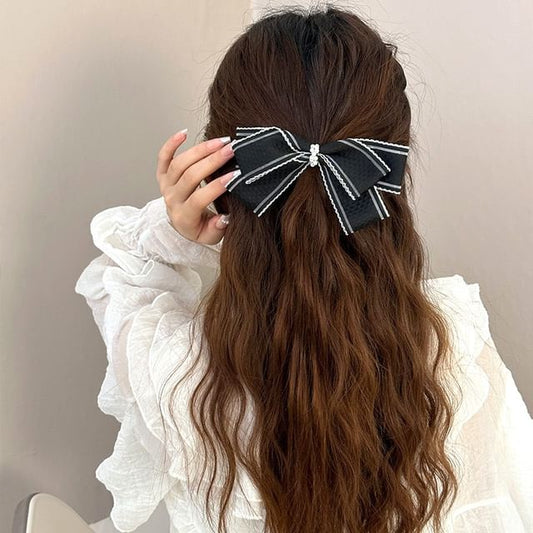 Bow Fabric Hair Clip