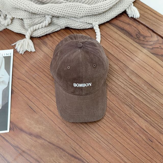 Cap Baseball Embroidered Lettering