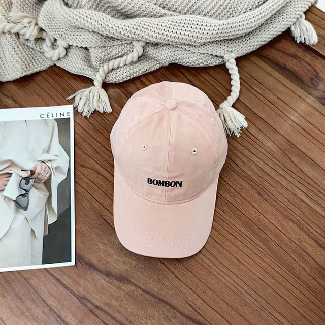 Cap Baseball Embroidered Lettering