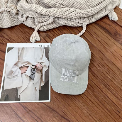 Lettering Embroidered Baseball Cap