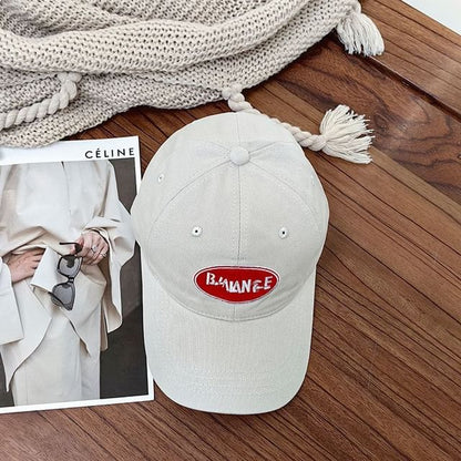 Lettering Applique Baseball Cap