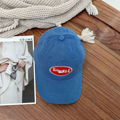 Lettering Applique Baseball Cap