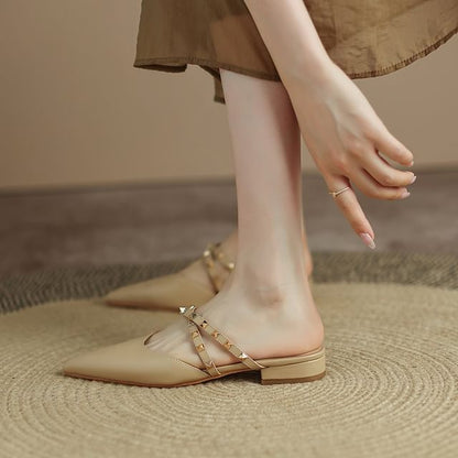 Pointed Toe Mary Jane Mules