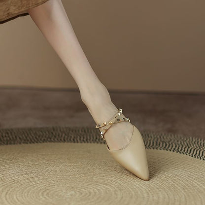Pointed Toe Mary Jane Mules