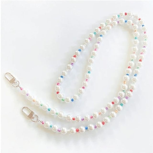 Pearl Phone Lanyard Faux