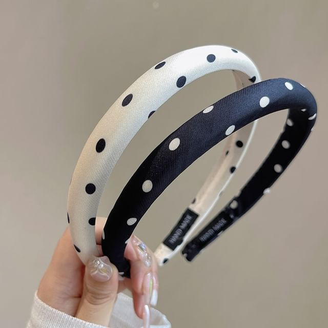 Polka Dot Fabric Headband