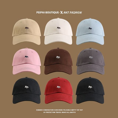 Fox Embroidered Baseball Cap