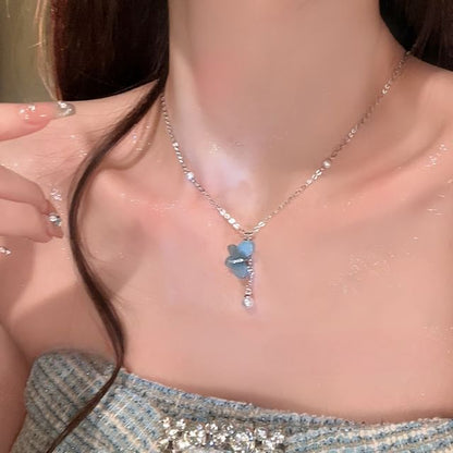 Butterfly Faux Pearl Layered Alloy Choker (Various Designs)