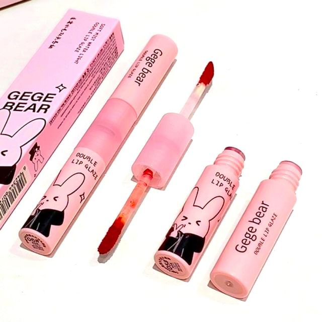 Wässriger Lipgloss mit zwei Enden (Rabbit Edition) - (1-3)