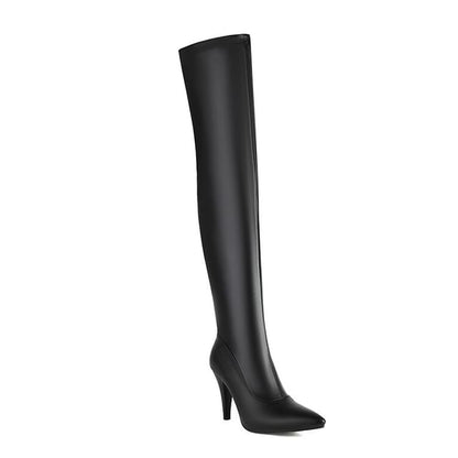 High Heel Over-the-Knee Sock Boots