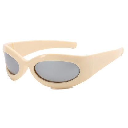 Thick Rimmed Oval Sunglasses