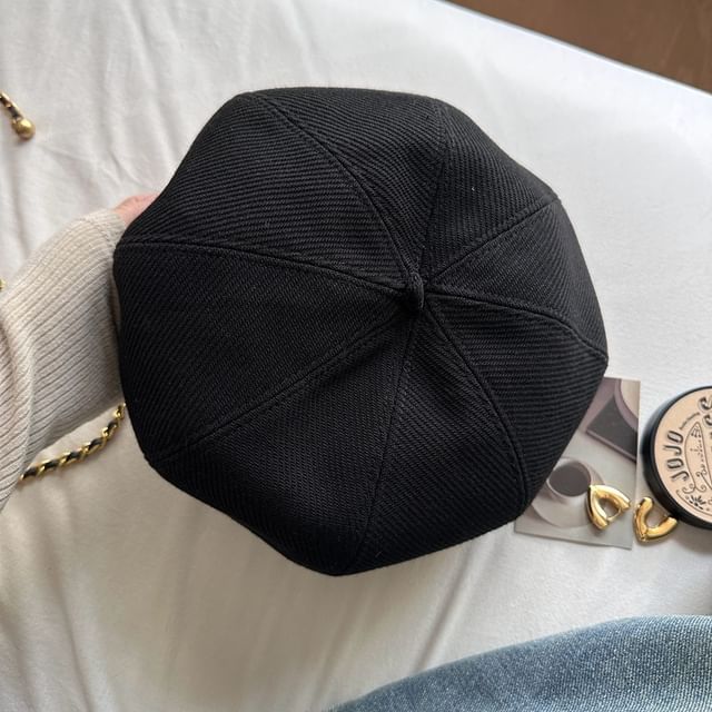 Herringbone Plain Beret