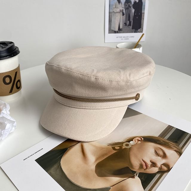 Buckled Newsboy Cap