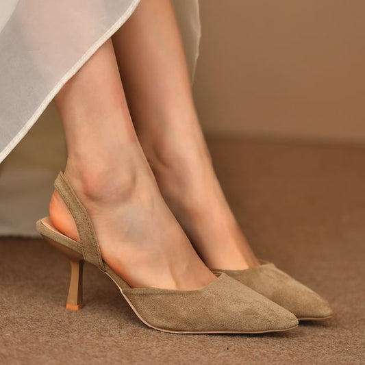Pointed Toe Stiletto Heel Slingback Sandals