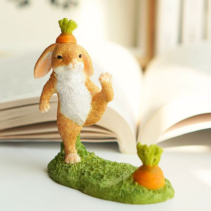 Rabbit Carrot Resin Desktop Phone Holder