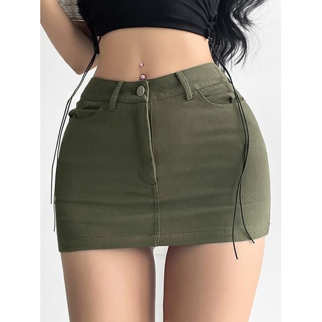 High-Waist Pencil Skirt