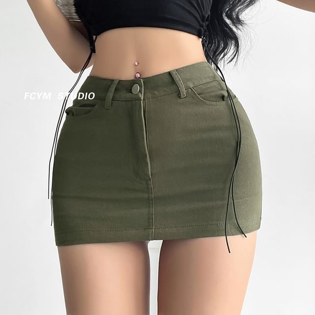 High-Waist Pencil Skirt