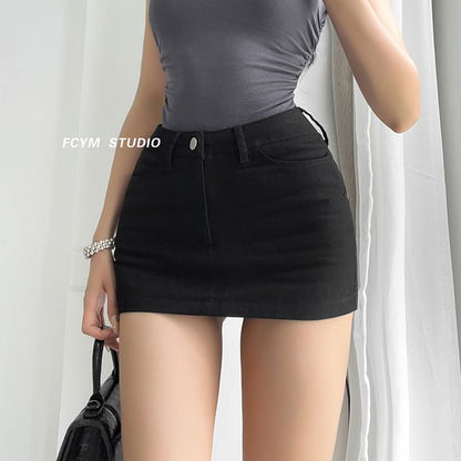 High-Waist Pencil Skirt