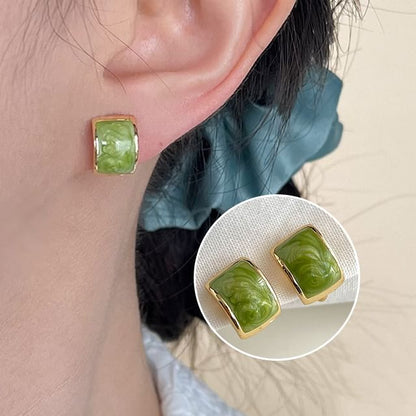 Enamel Clip On Earring