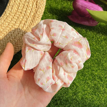 Floral Print Scrunchie