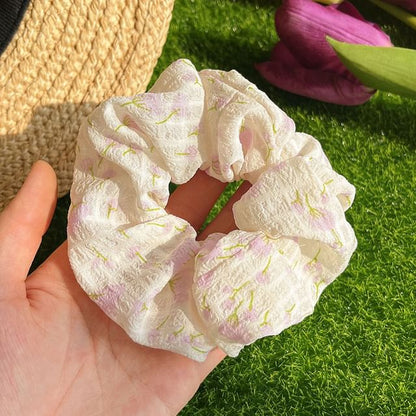 Floral Print Scrunchie