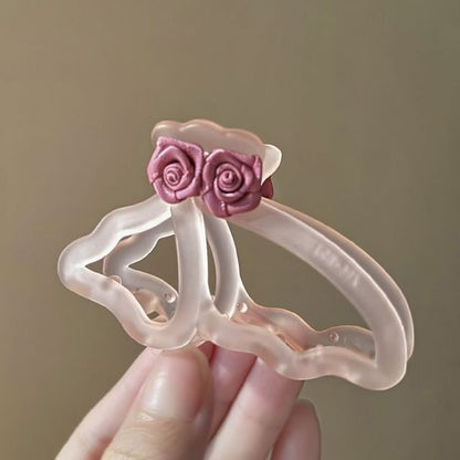 3D Rose Acrylic Hair Claw