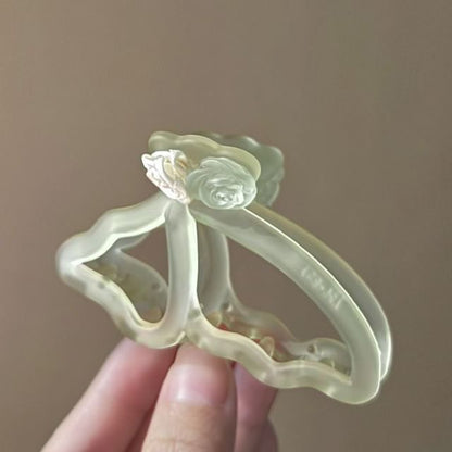 3D Rose Acrylic Hair Claw