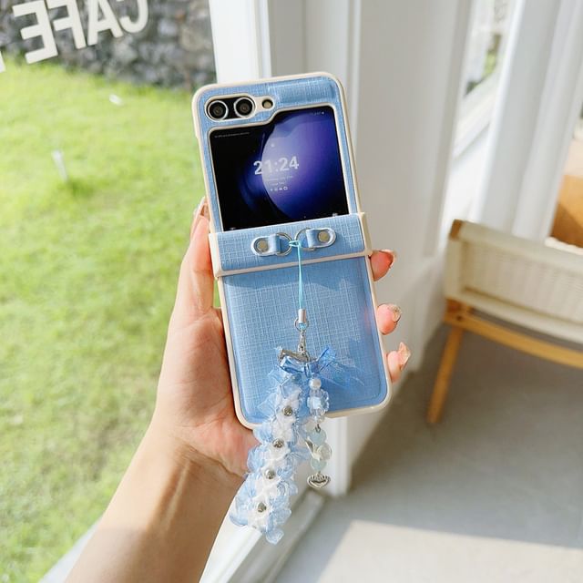 Plain Ribbon Charm Phone Case