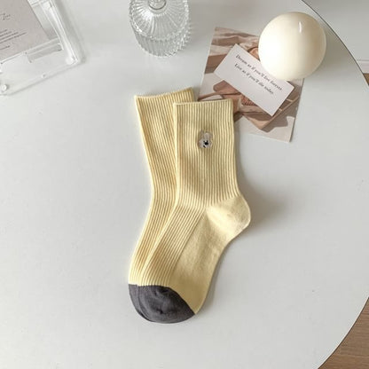 Cartoon Embroidered Socks