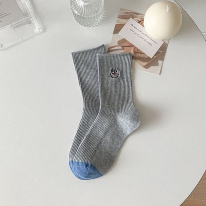 Cartoon Embroidered Socks
