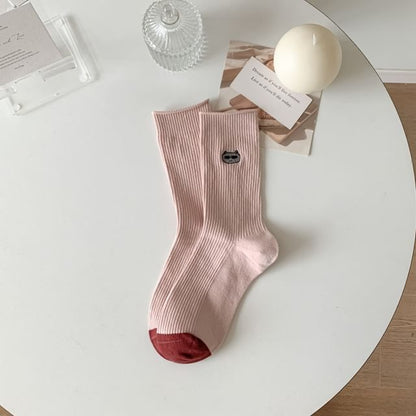 Cartoon Embroidered Socks