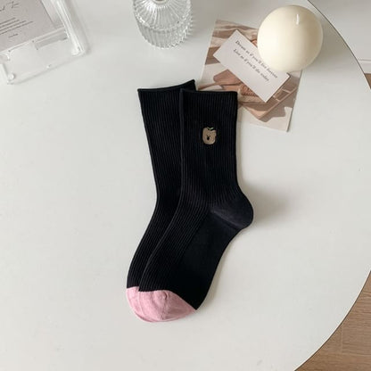 Cartoon Embroidered Socks