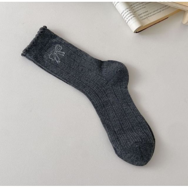 Socken mit Schleifen-Print