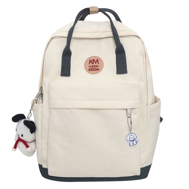 Applique Multi-Pocket Backpack