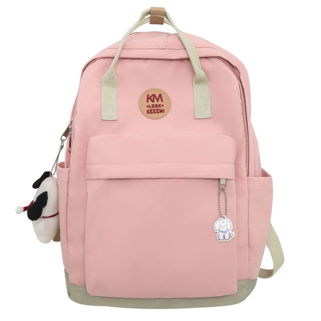 Applique Multi-Pocket Backpack