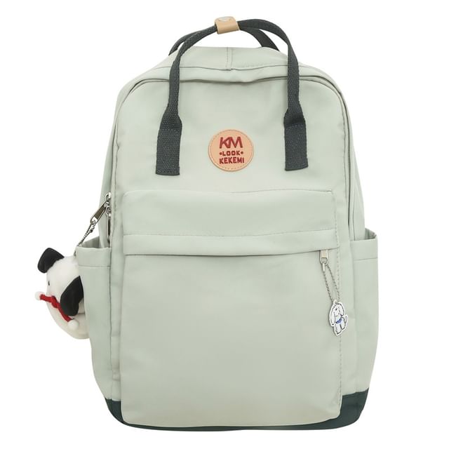 Applique Multi-Pocket Backpack